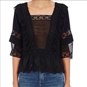 Ulla Johnson Charlotte blouse 100% silk